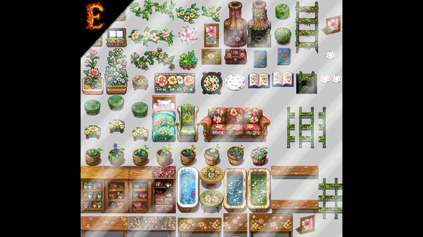RPG Maker MV - Emberatix Floral Theme Tileset