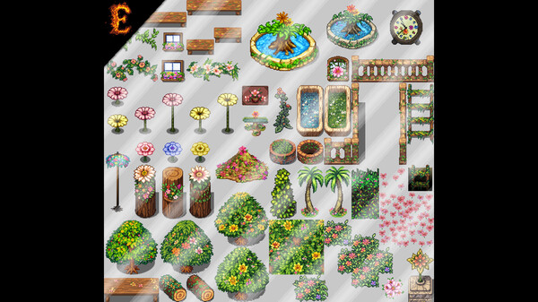 RPG Maker MV - Emberatix Floral Theme Tileset