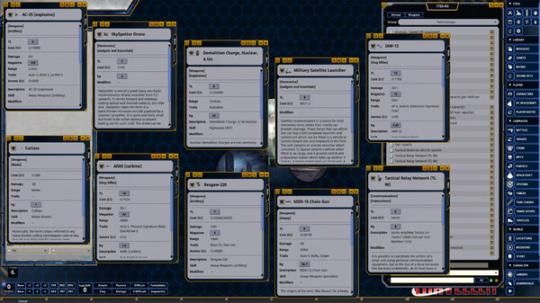 Fantasy Grounds - Traveller - Field Catalogue
