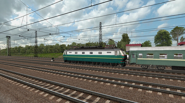 Скриншот из ZDSimulator - ChS2K Locomotive
