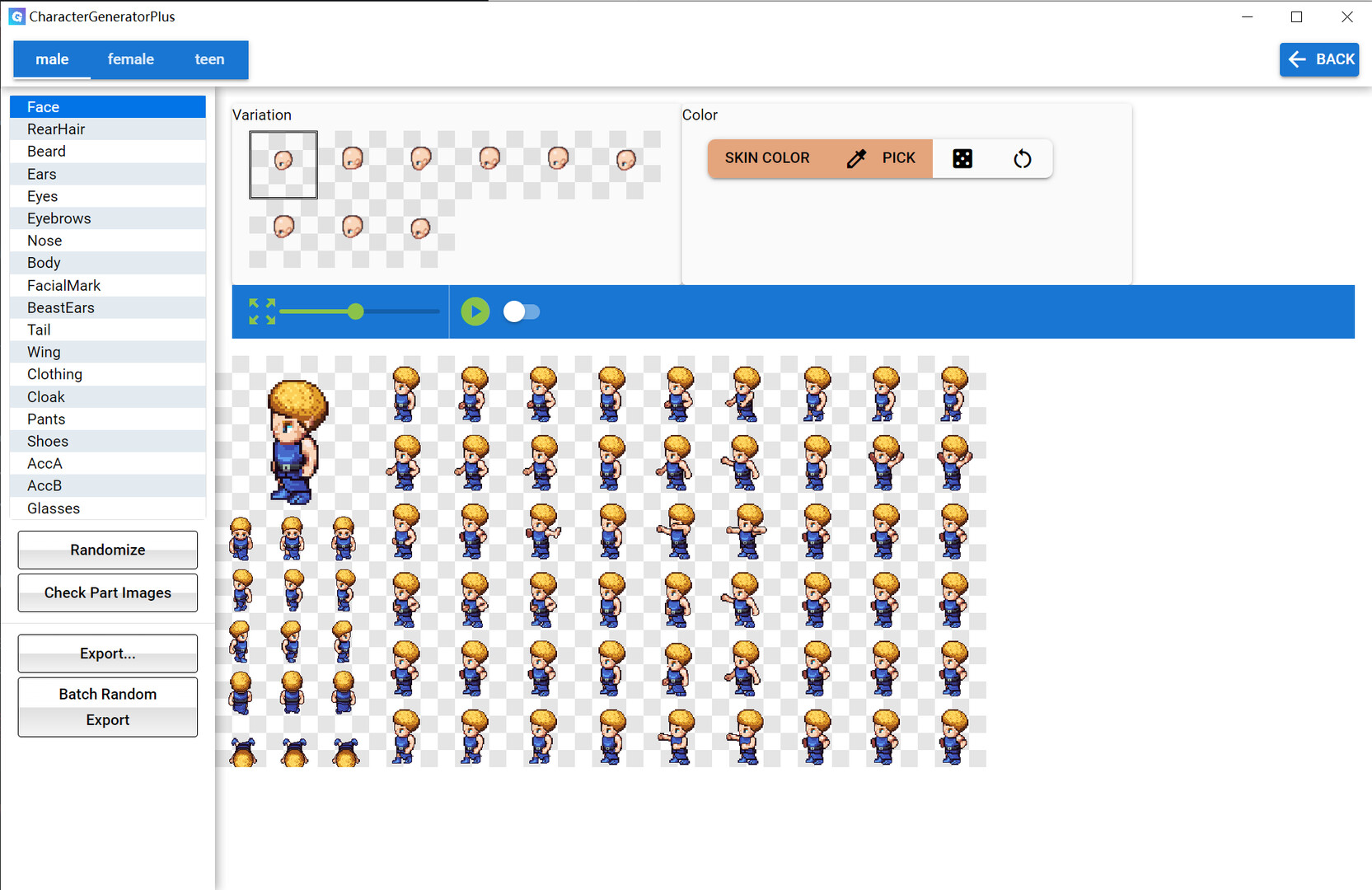 Character Generator Plus - LPC Character Resources Featured Screenshot #1