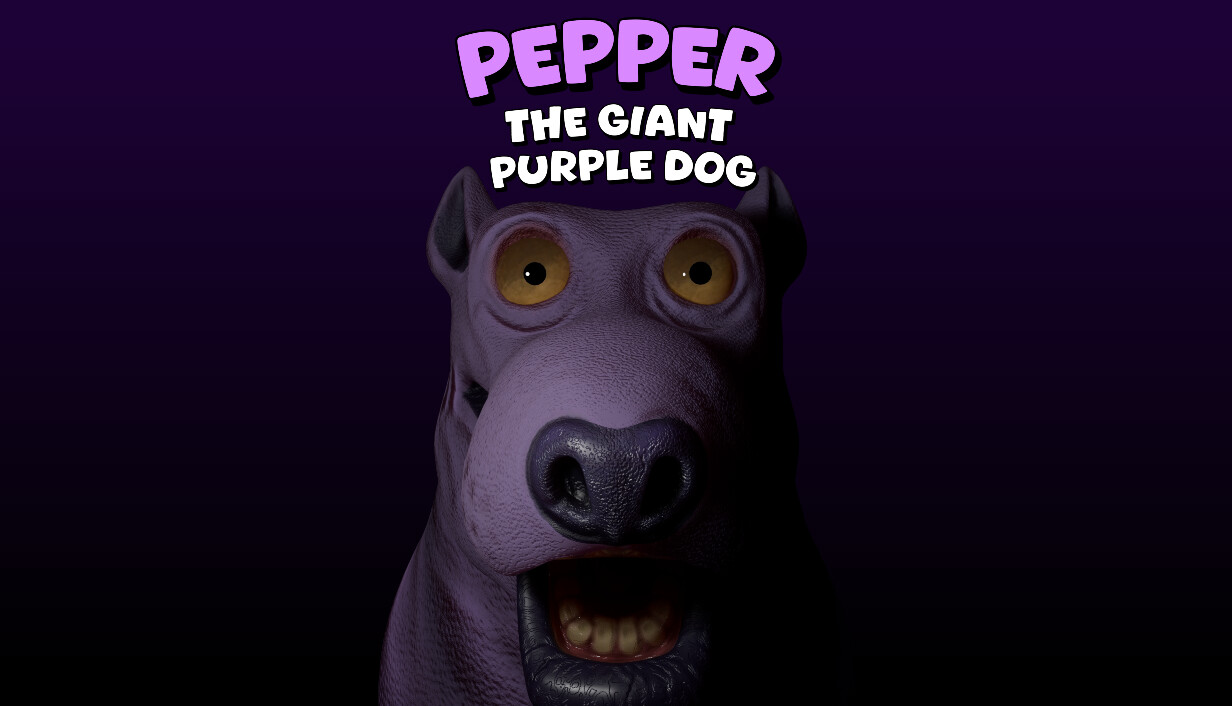 Pepper the Giant Purple Dog cover art