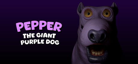 Pepper the Giant Purple Dog