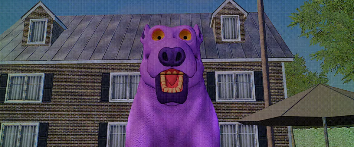 Pepper the Giant Purple Dog video 1
