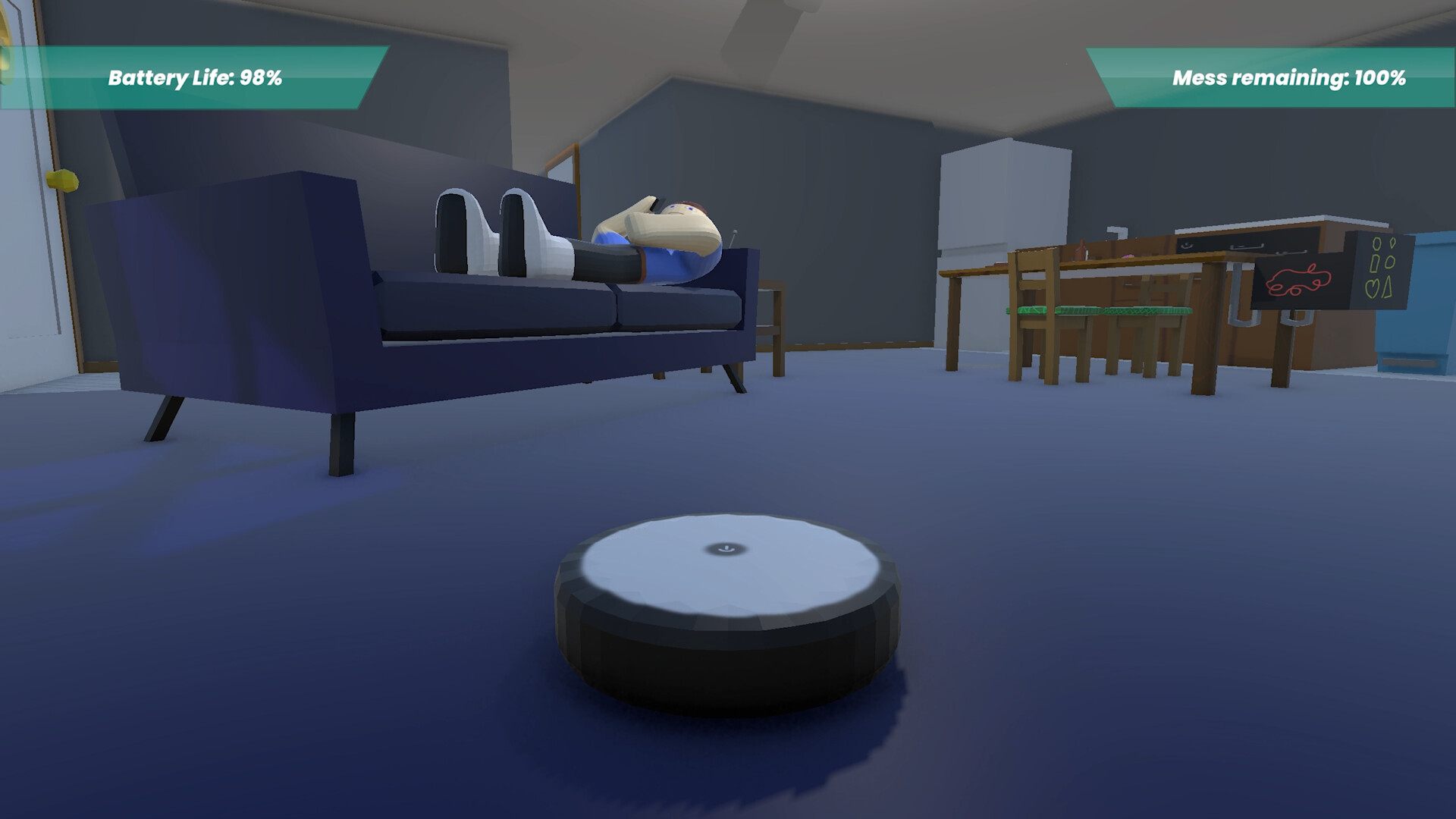 #3. My Life as a Robot Vacuum (Steam) Podle: Lord Soul Studios