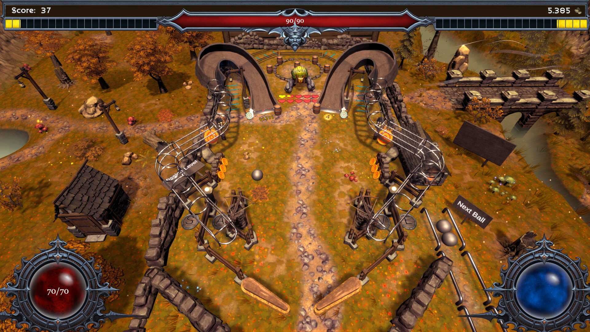 Runix: Pinball Roguelike Featured Screenshot #1