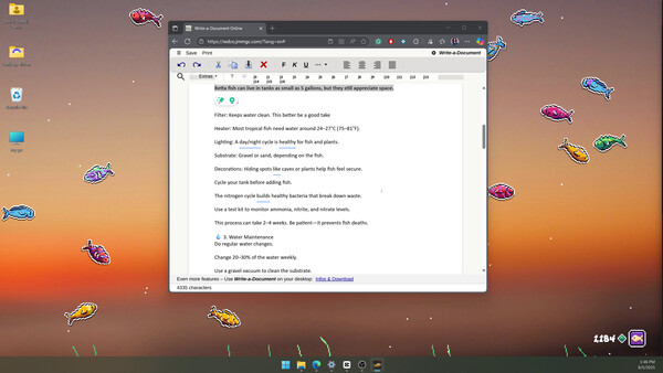 Desktop Fishes screenshot 5
