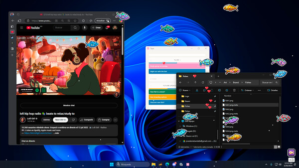 Desktop Fishes screenshot 3