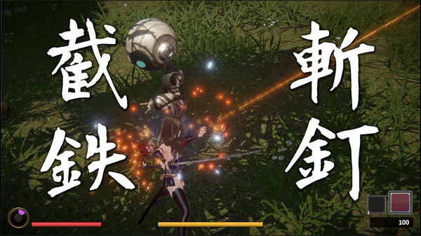 Screenshot of TONIN:兎忍 gameplay showing in-action mechanics