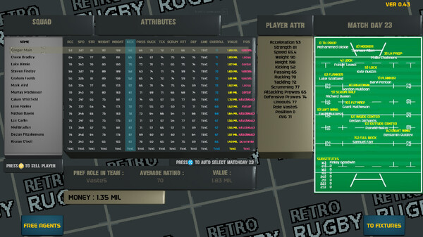 Retro Rugby Demo