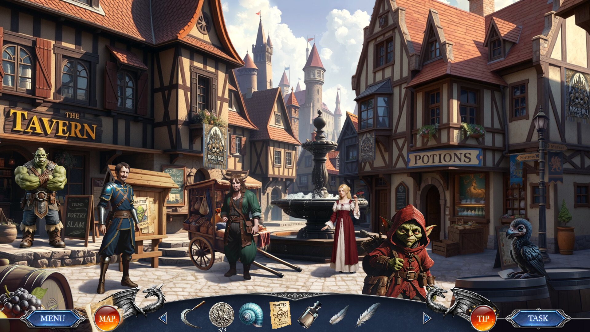 Adventures & Quests - The black Crystal screenshot 1