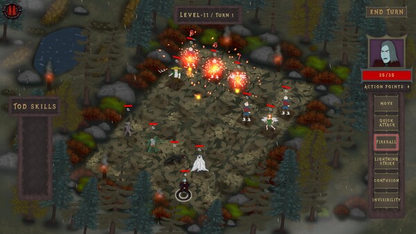 Screenshot of Apprentice of Darkness gameplay showing in-action mechanics
