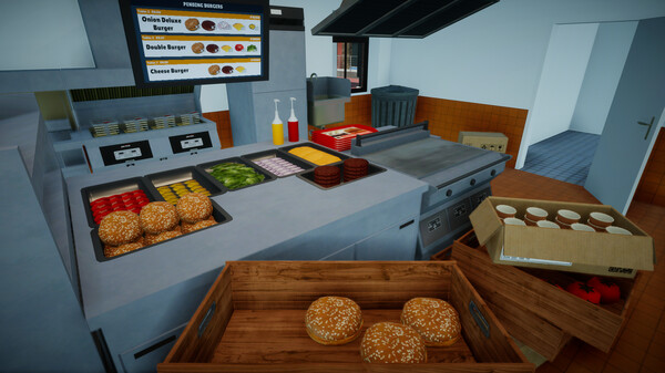 Скриншот 1 из игры Burger Rush Simulator