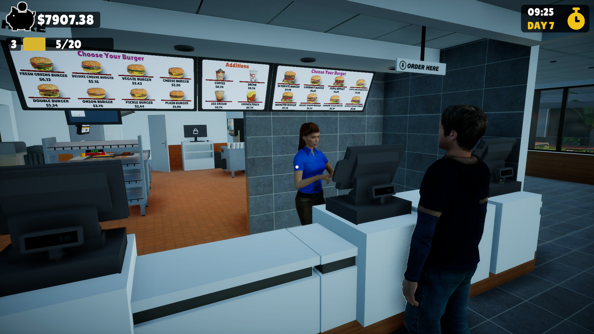 Burger Rush Simulator screenshot #3