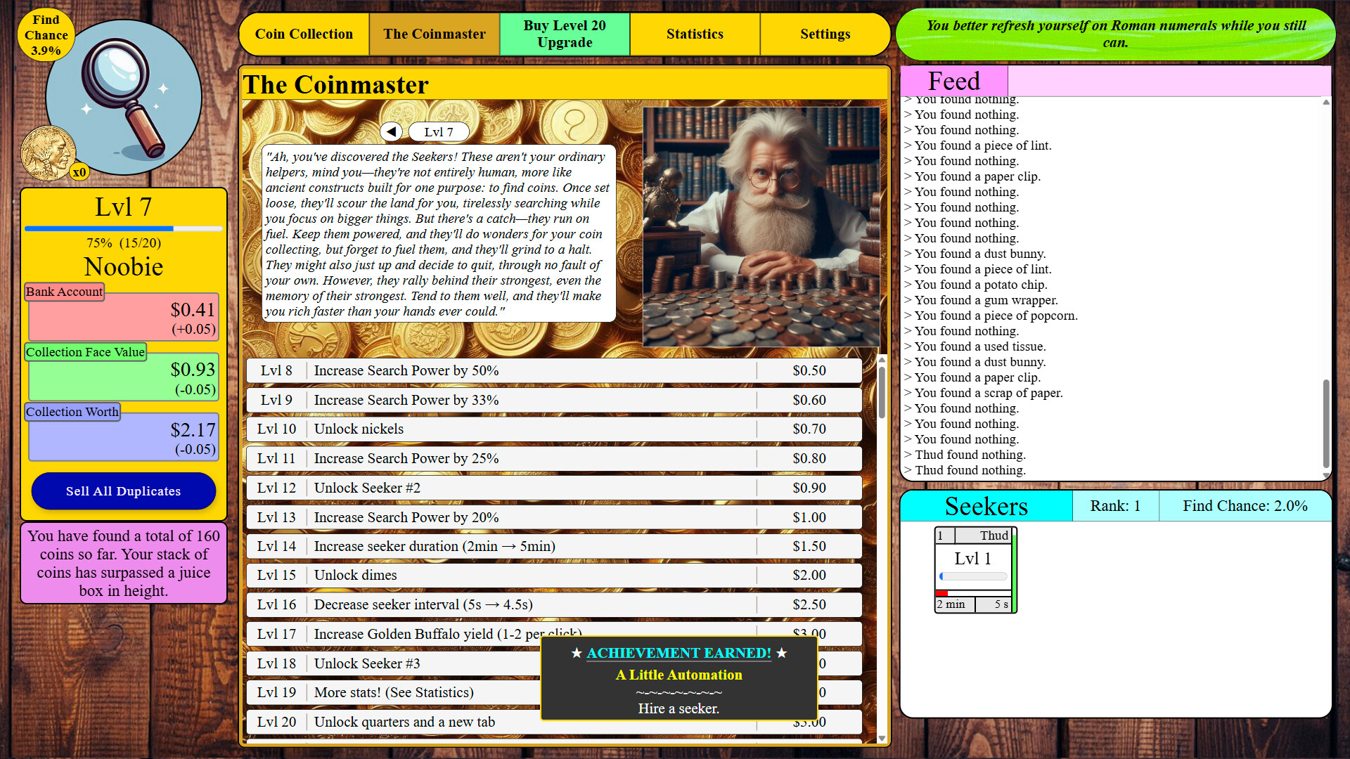 #2. Coincremental (Steam) Por: Fractal Forge