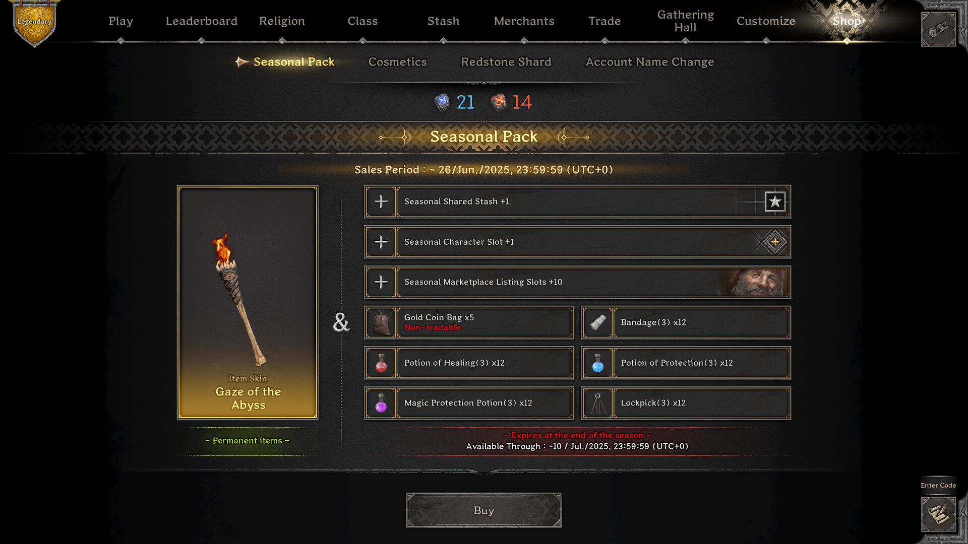 Dark and Darker - EA#6 Seasonal Pack Featured Screenshot #1