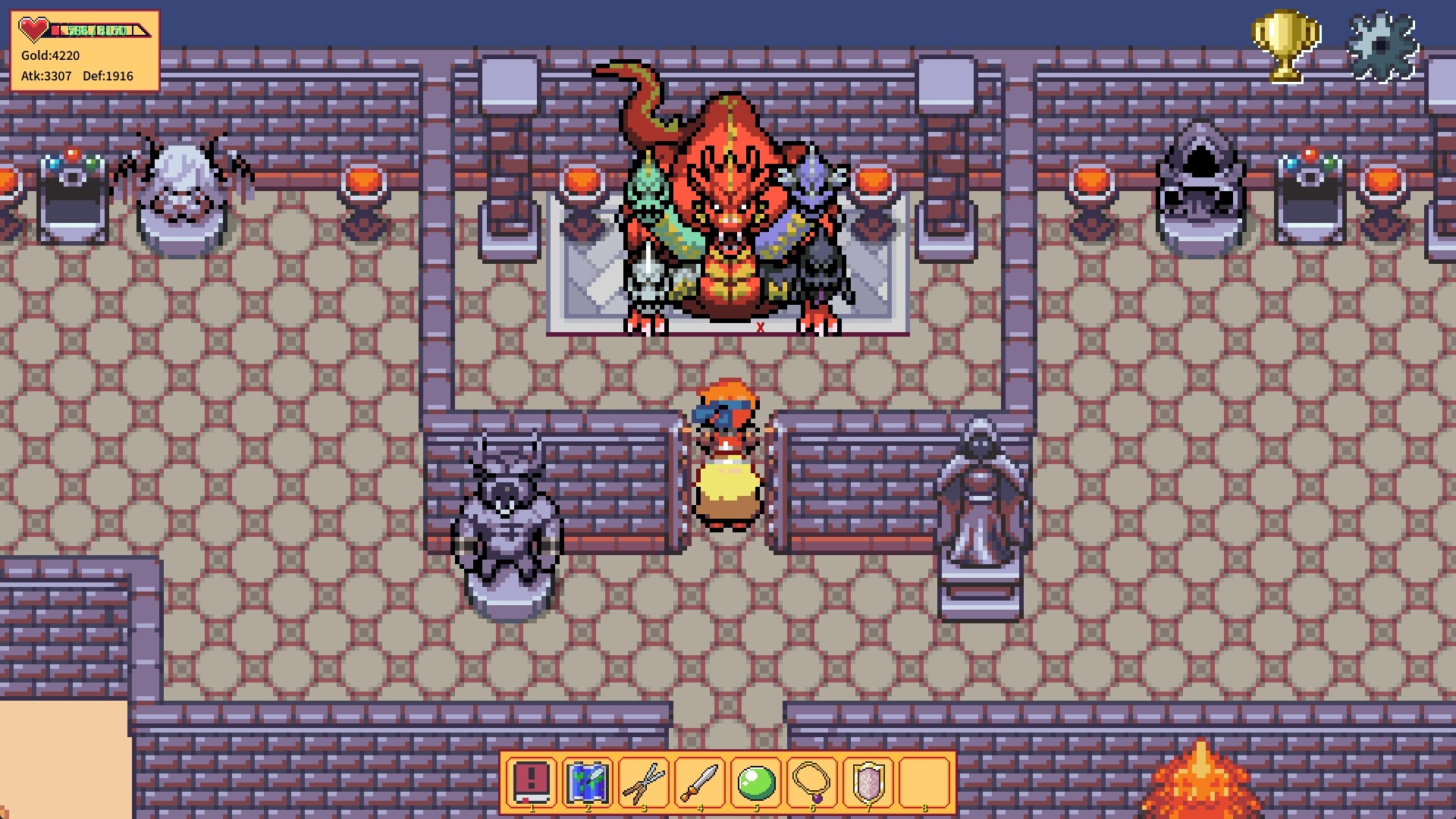 #8. The Adventure of Amethyst Knight / 紫水晶骑士物语 (Steam) Podle: TheTileMapGameStudio