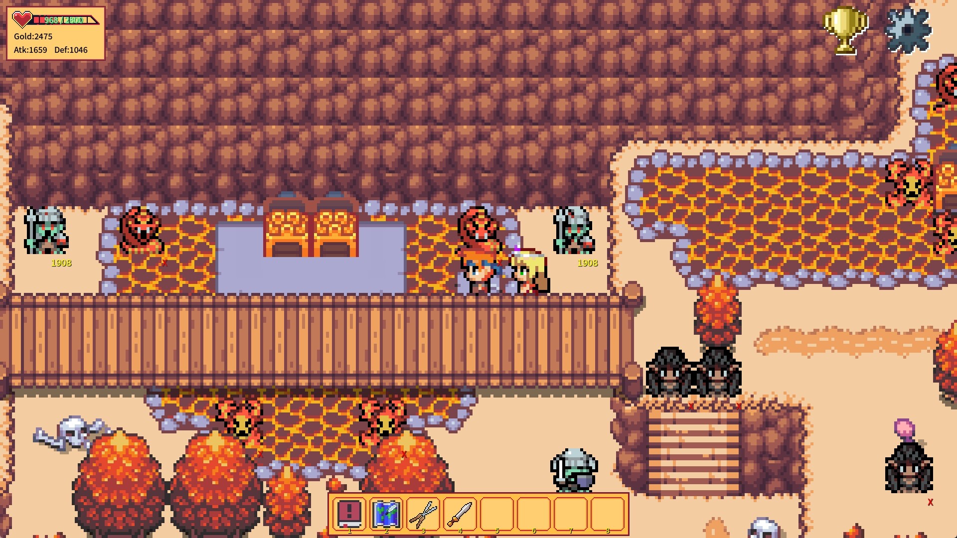 #7. The Adventure of Amethyst Knight / 紫水晶骑士物语 (Steam) Podle: TheTileMapGameStudio