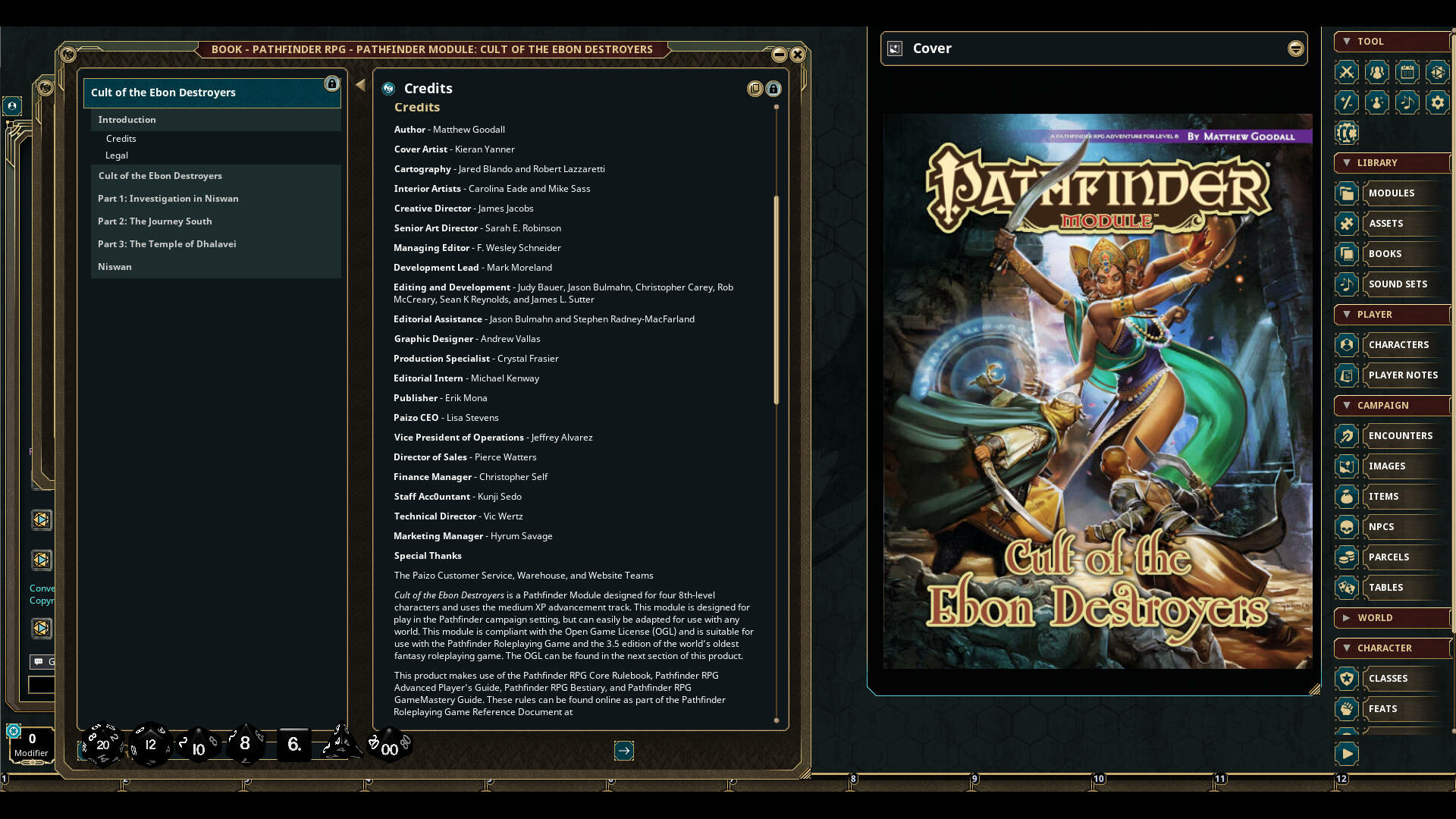 Fantasy Grounds - Pathfinder RPG - Pathfinder Module: Cult of the Ebon Destroyersのスクリーンショット 1
