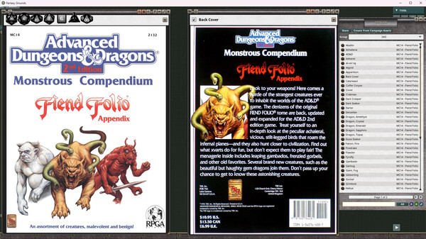 Fantasy Grounds - D&D Classics - MC14 Monstrous Compendium Fiend Folio Appendix (2E)