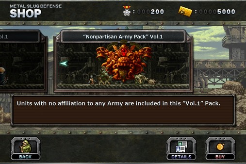 METAL SLUG DEFENSE - “Nonpartisan Army Pack” Vol.1