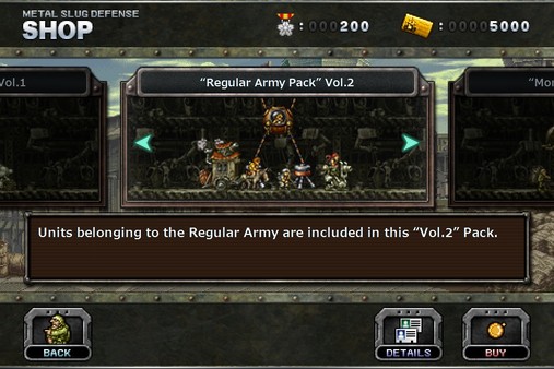 METAL SLUG DEFENSE - “Regular Army Pack” Vol.2
