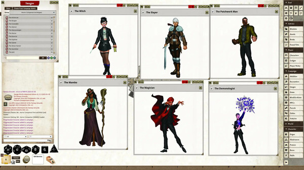 Fantasy Grounds - Horror Companion Archetype Cards