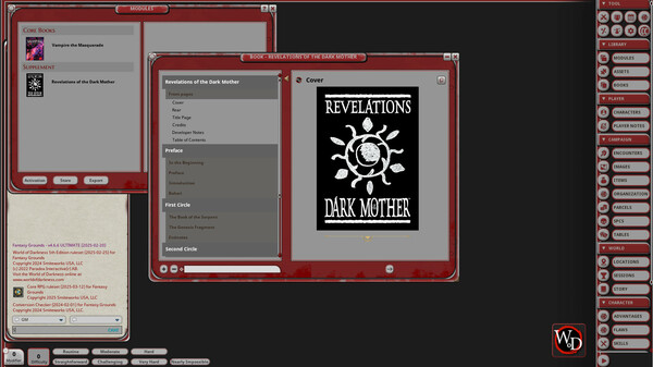 Fantasy Grounds - Vampire: Revelations of the Dark Mother