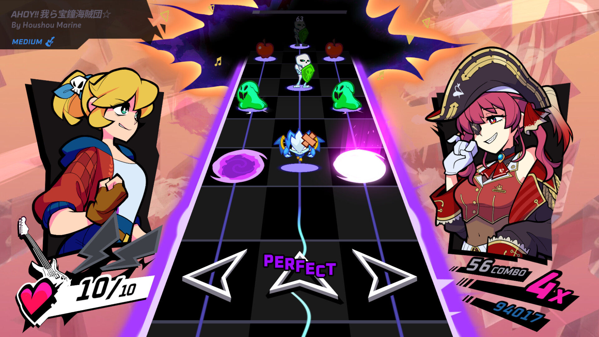 Rift of the NecroDancer: hololive - "Ahoy!! 我ら宝鐘海賊団☆" Featured Screenshot #1