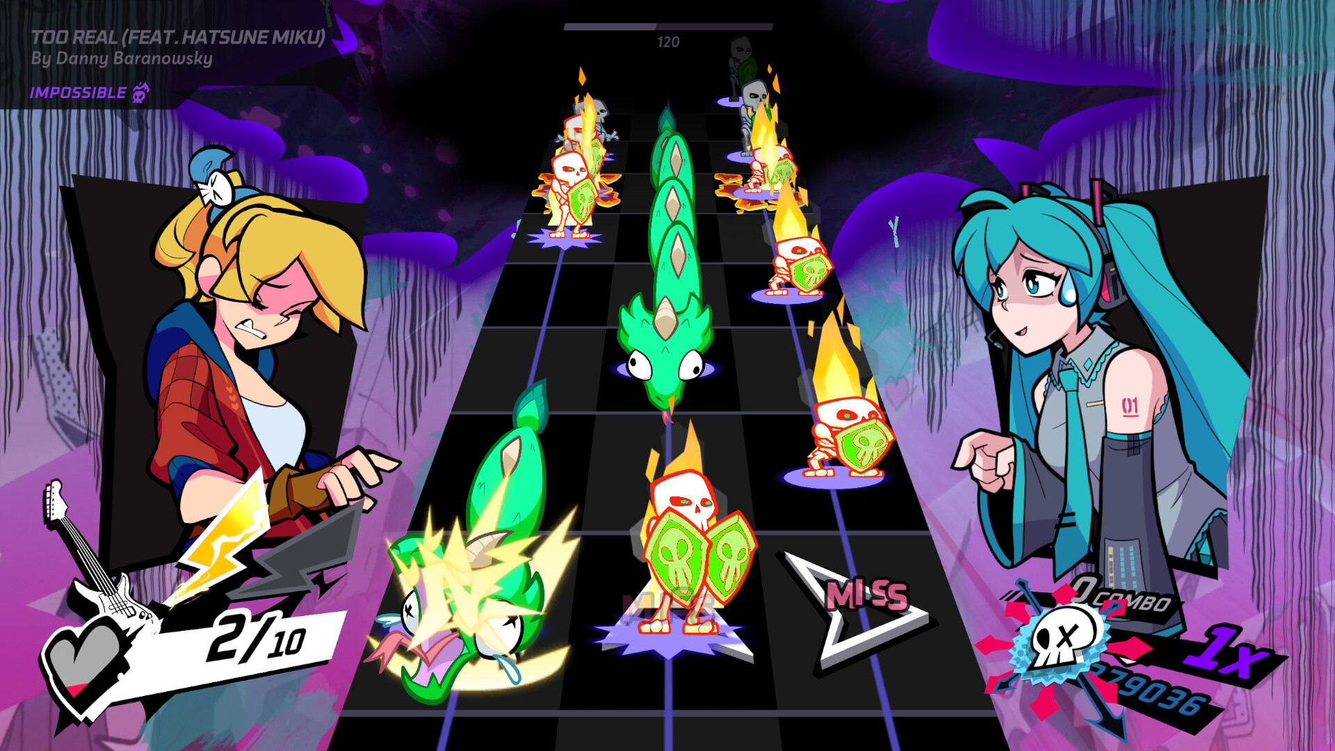 Rift of the NecroDancer: Hatsune Miku - "Too Real" - Danny Baranowskyのスクリーンショット 1