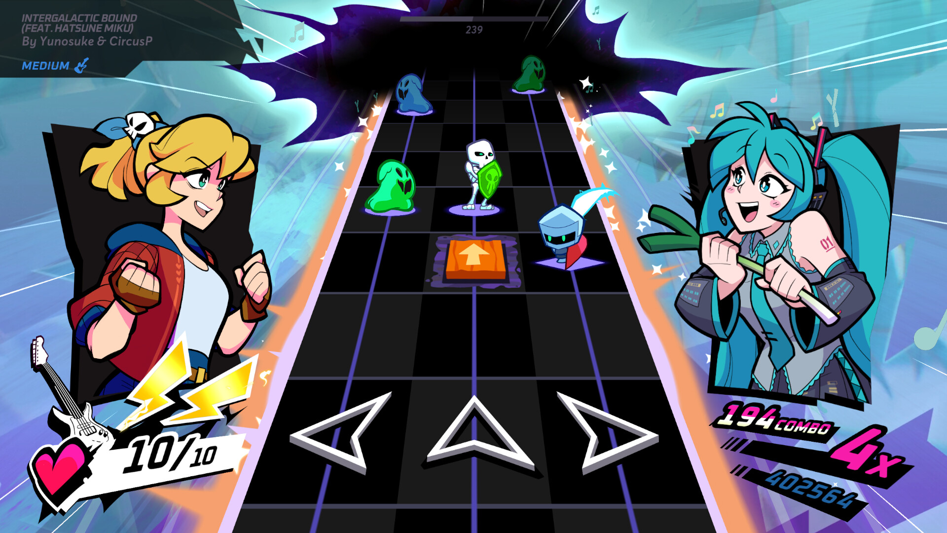 #2. Rift of the NecroDancer: Hatsune Miku - "Intergalactic Bound" (Steam) Bởi: Klei Publishing