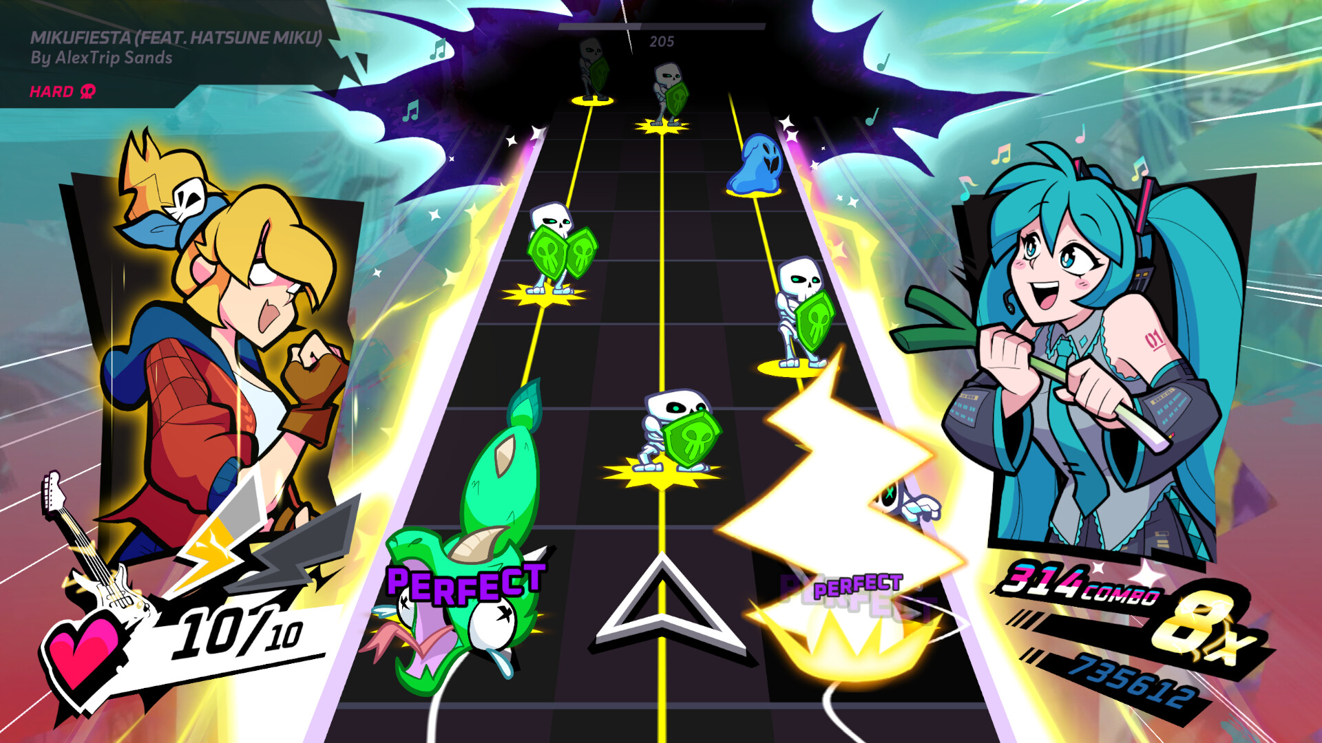 Rift of the NecroDancer: Hatsune Miku - "MikuFiesta" Featured Screenshot #1