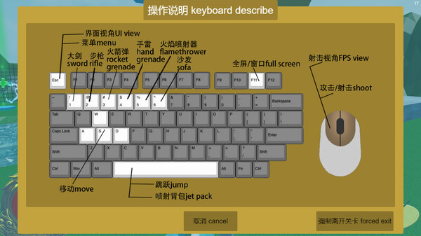 Third-Person Shooter and Platform Jumping and Level-based Adventure.