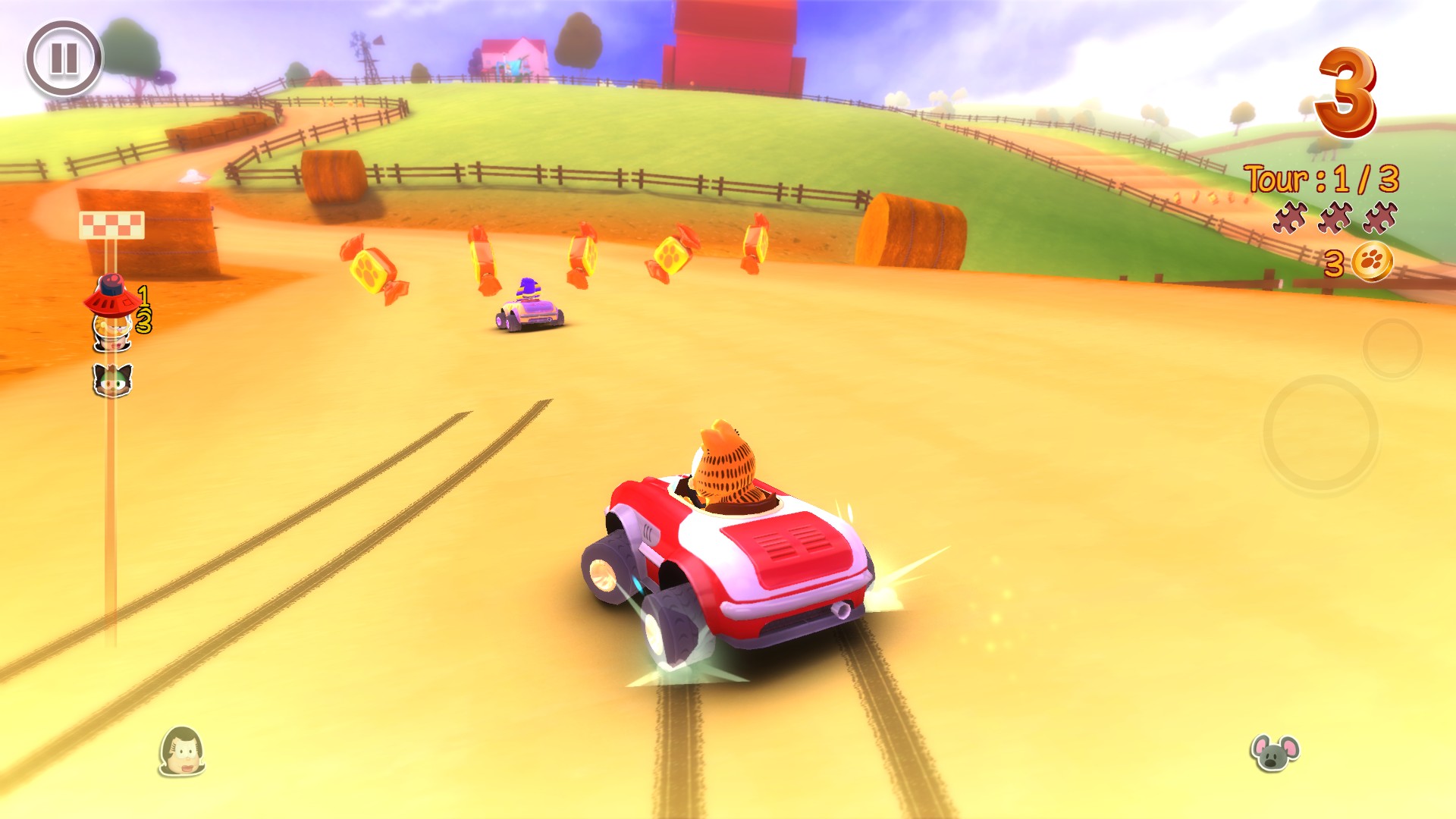 Garfield Kart, captura de tela 8