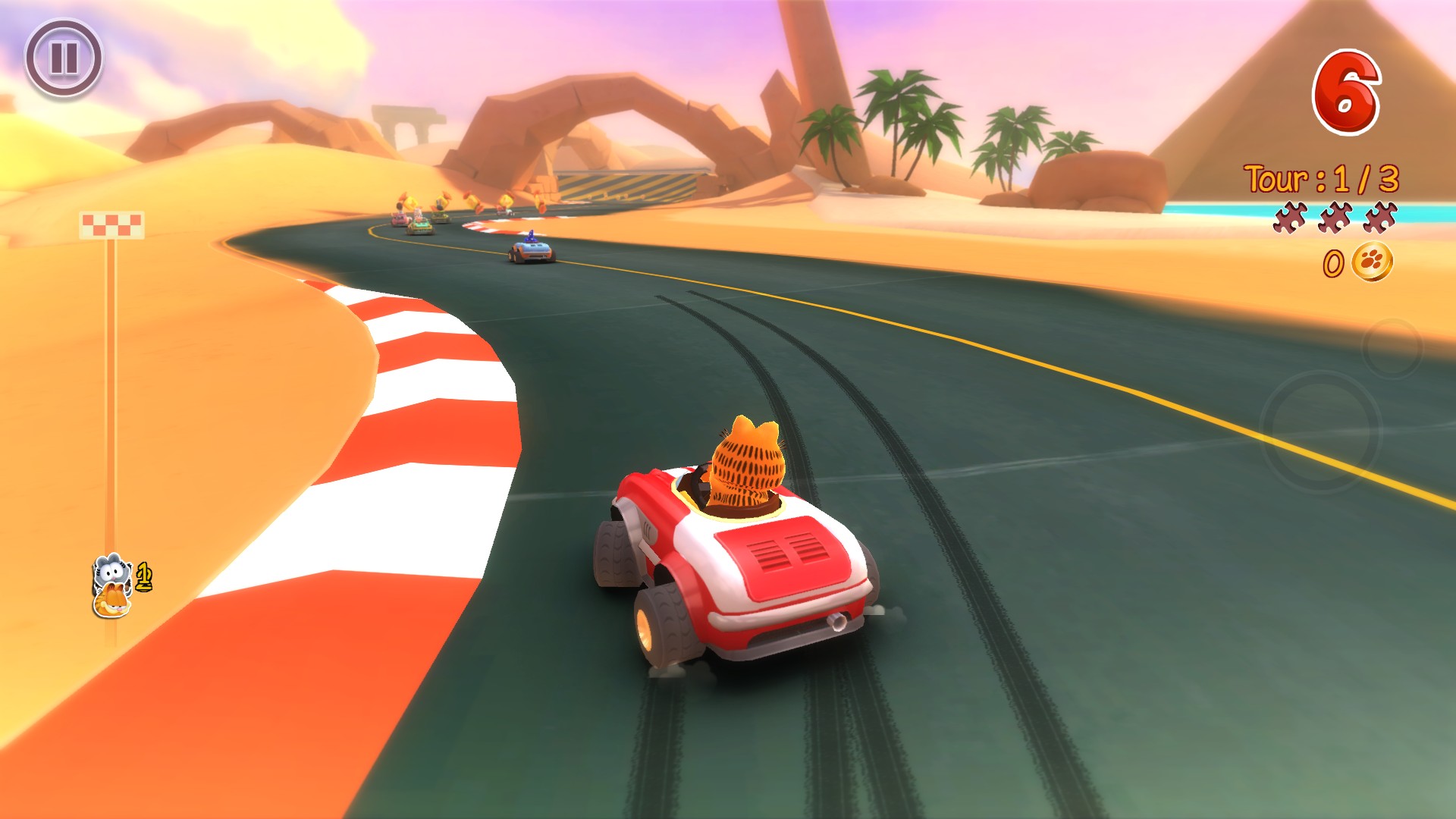 Garfield Kart, captura de tela 9
