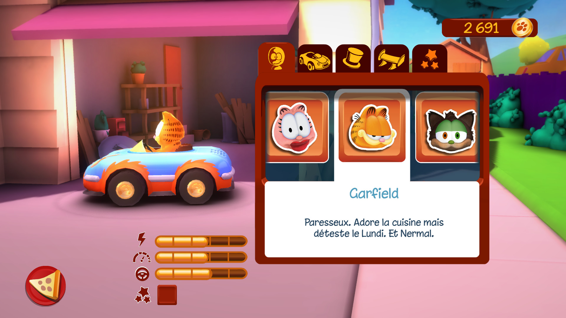 Garfield Kart, captura de tela 11