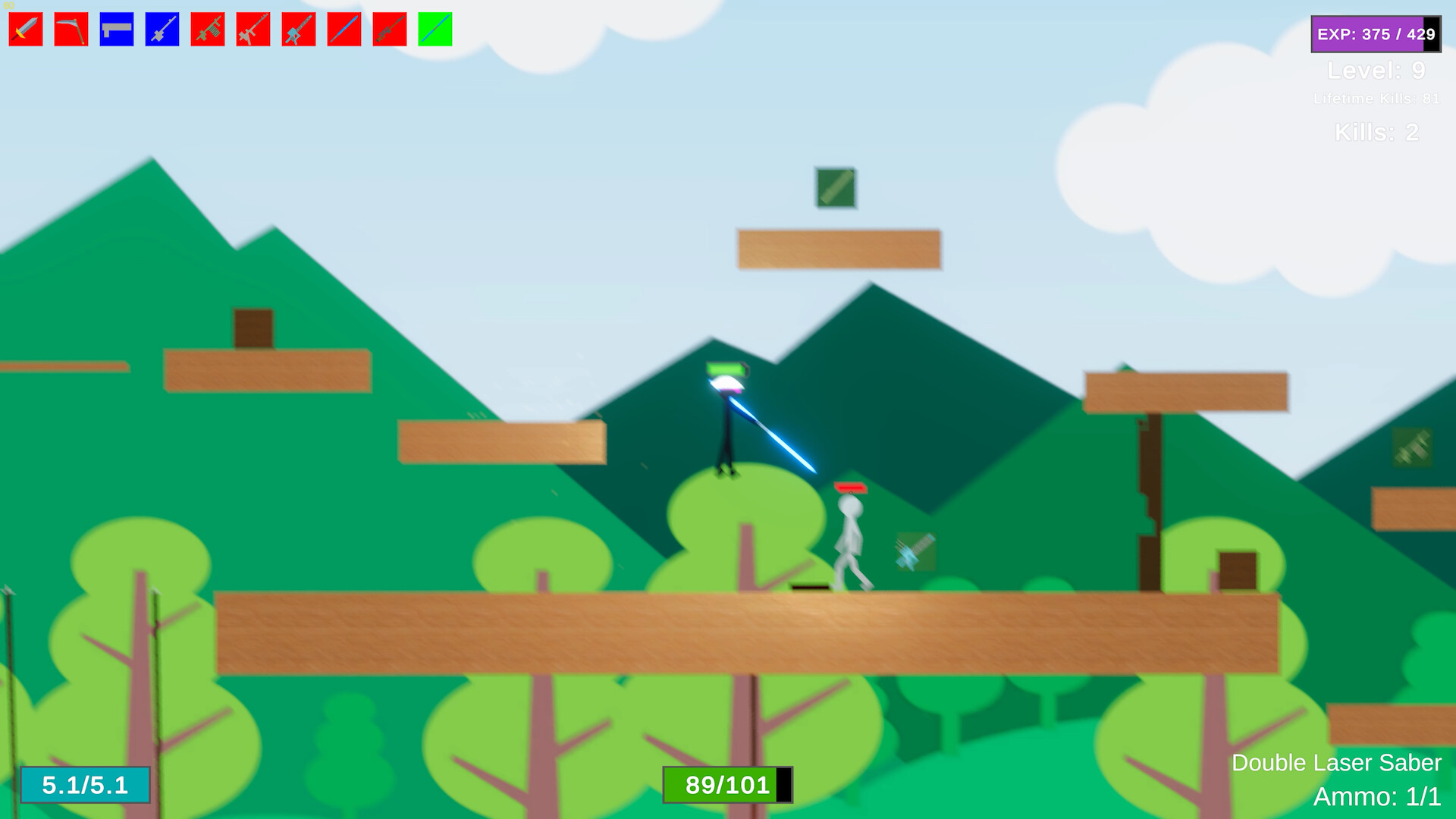 Stick Figure Combat - Double Laser Saber Featured Screenshot #1