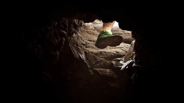 Screenshot of Cave Crave: Real Spelunking gameplay showing in-action mechanics