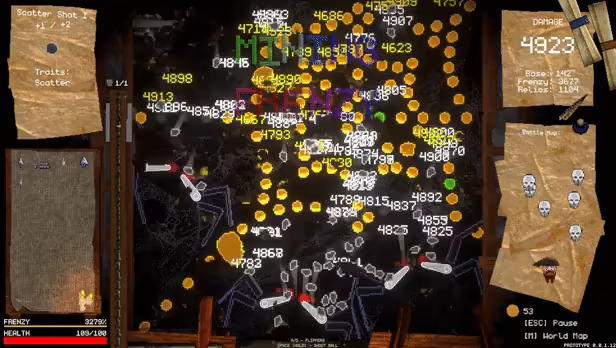 DWARRF: A Pinball Roguelike video 1