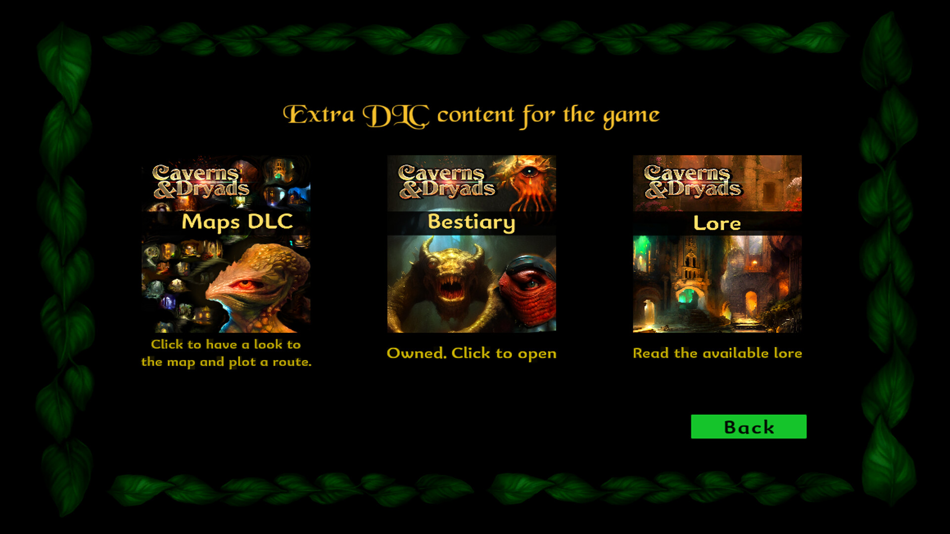 Caverns And Dryads screenshot #13