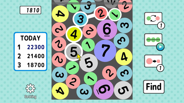 1234 connect puzzle screenshot 1
