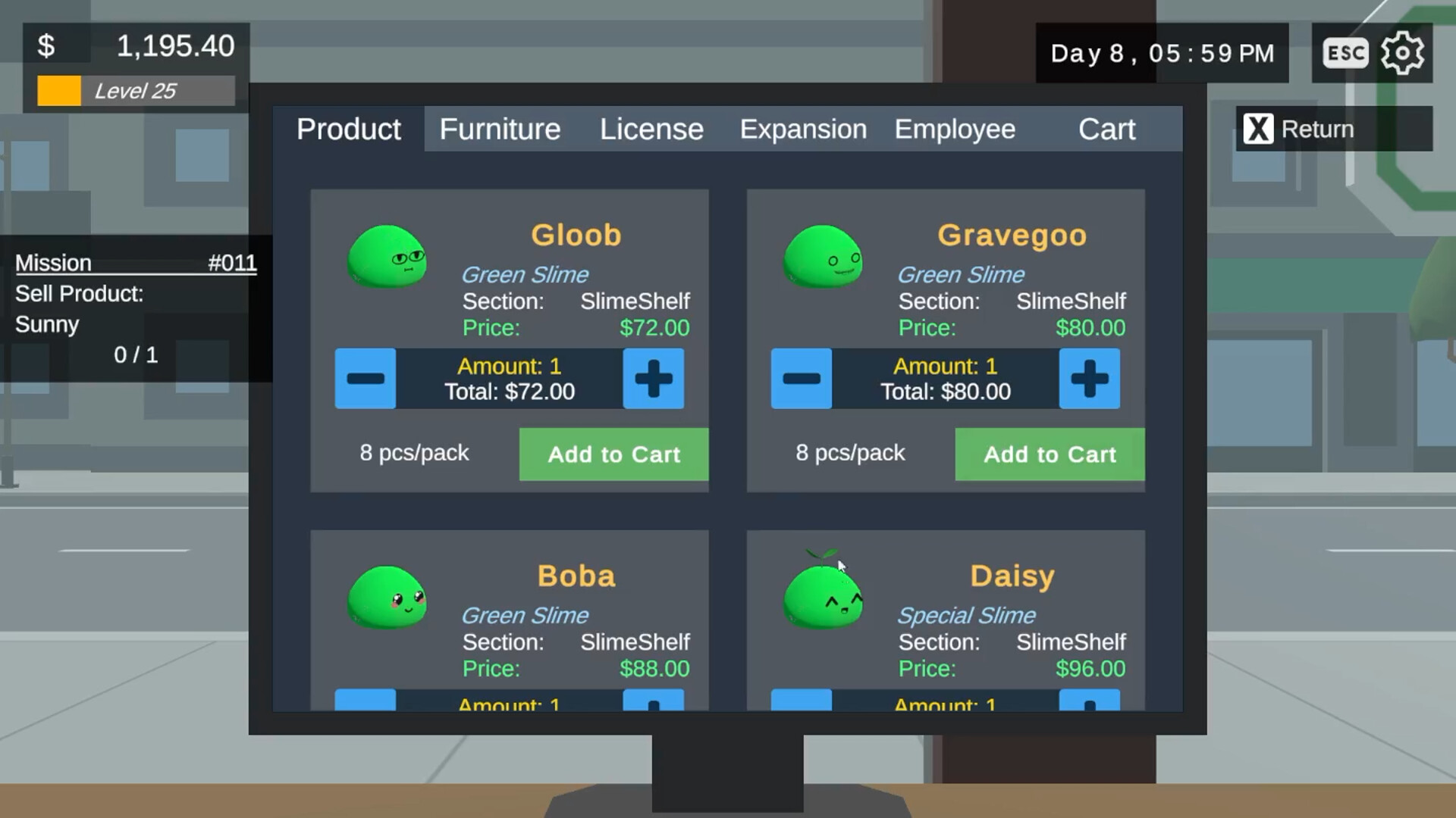 #3. Slime Store Simulator (Steam) 由: Wumbology Games