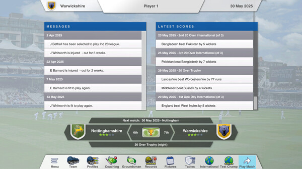 Cricket Captain 2025for windows and Linux 1