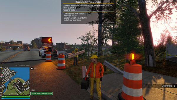 Flashing Lights: Department of Transportation