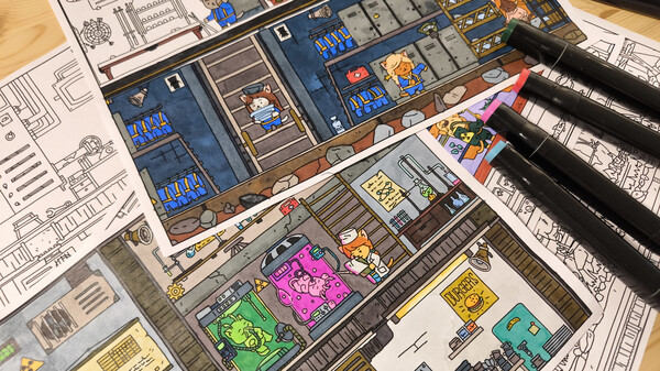 FIND ALL: Bunker - Coloring Book.