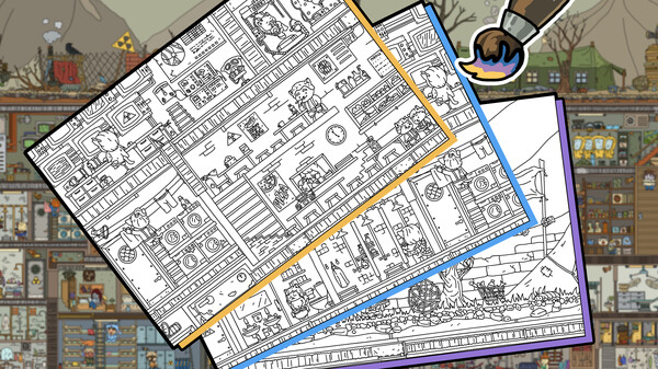 FIND ALL: Bunker - Coloring Book.