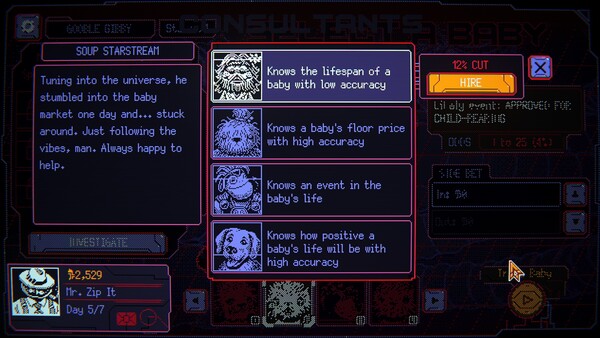 Space Warlord Baby Trading Simulator