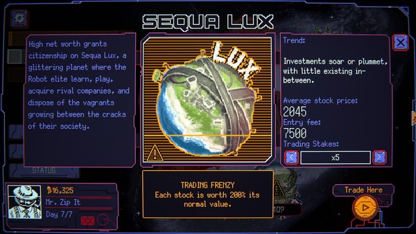 Space Warlord Baby Trading Simulator