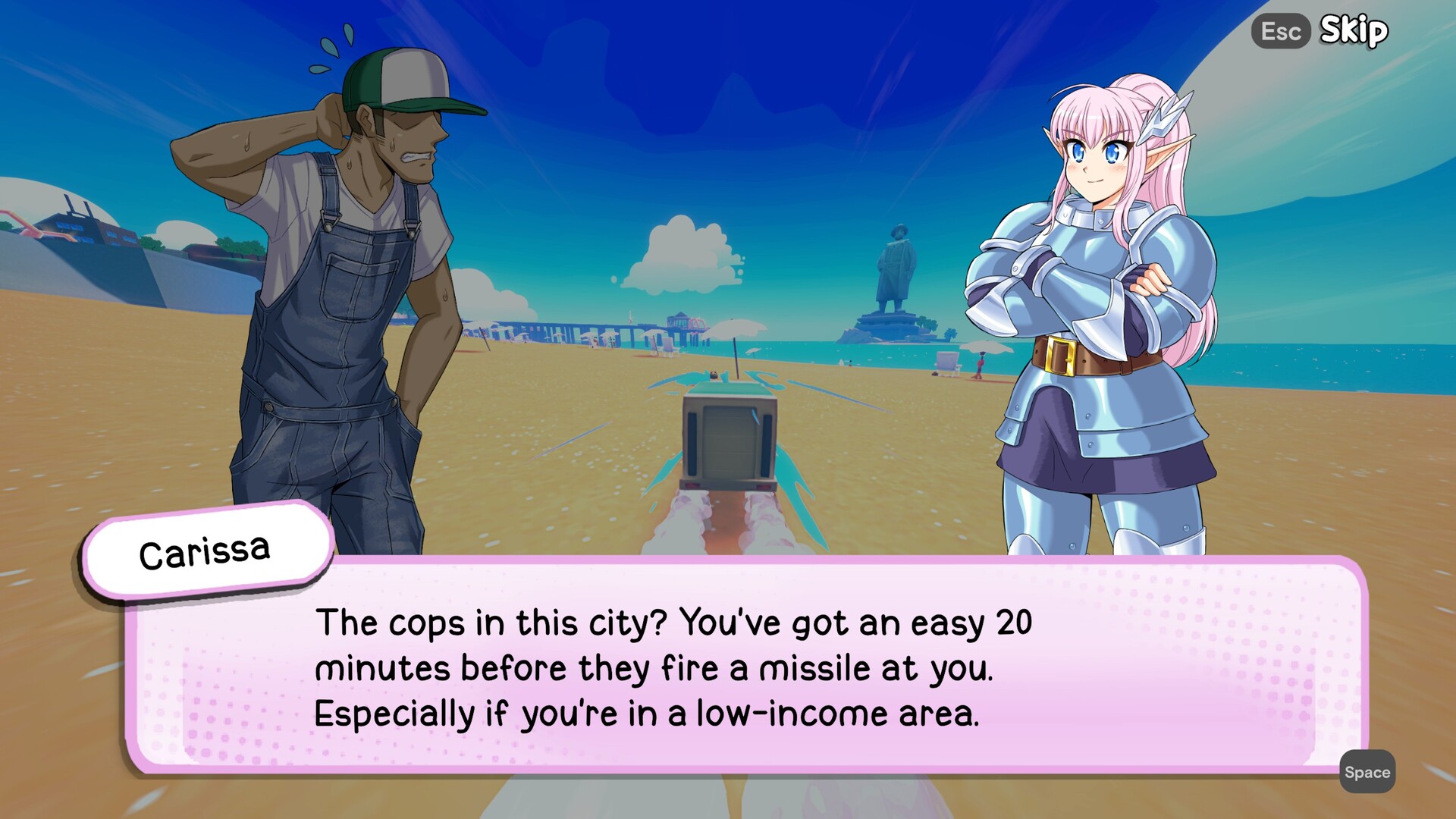 Truck-kun is Supporting Me from Another World?! screenshot 2