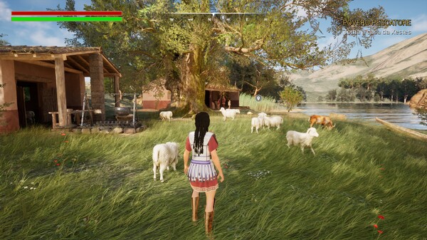 Screenshot of Rasna gameplay showing in-action mechanics